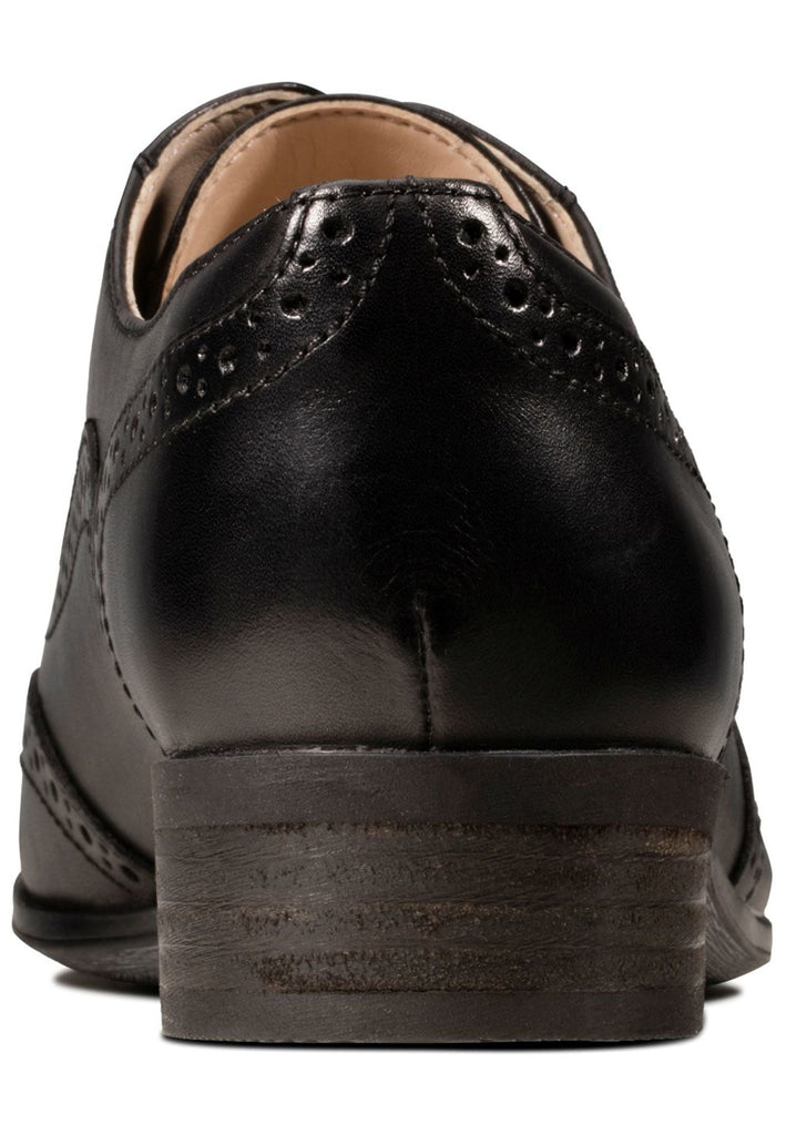 Clarks Halbschuhe Leder Schwarz