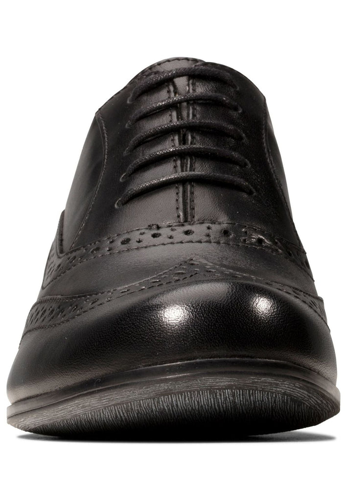 Clarks Halbschuhe Leder Schwarz