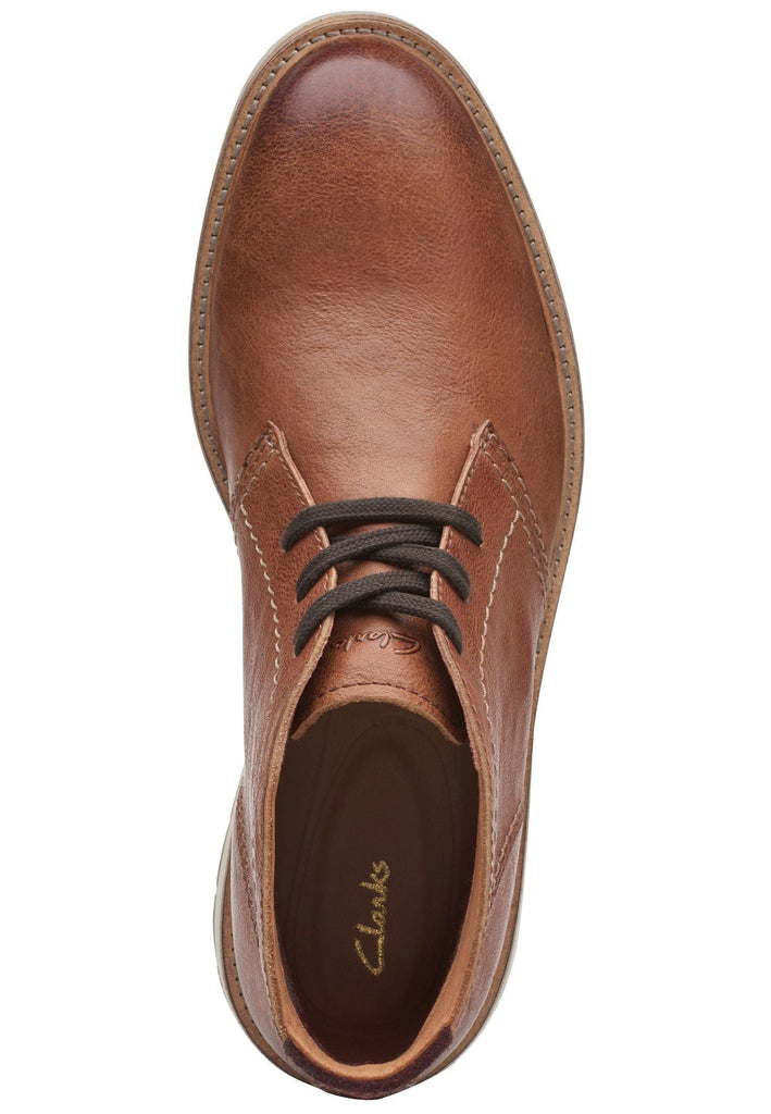 Clarks Halbschuhe Leder Tan