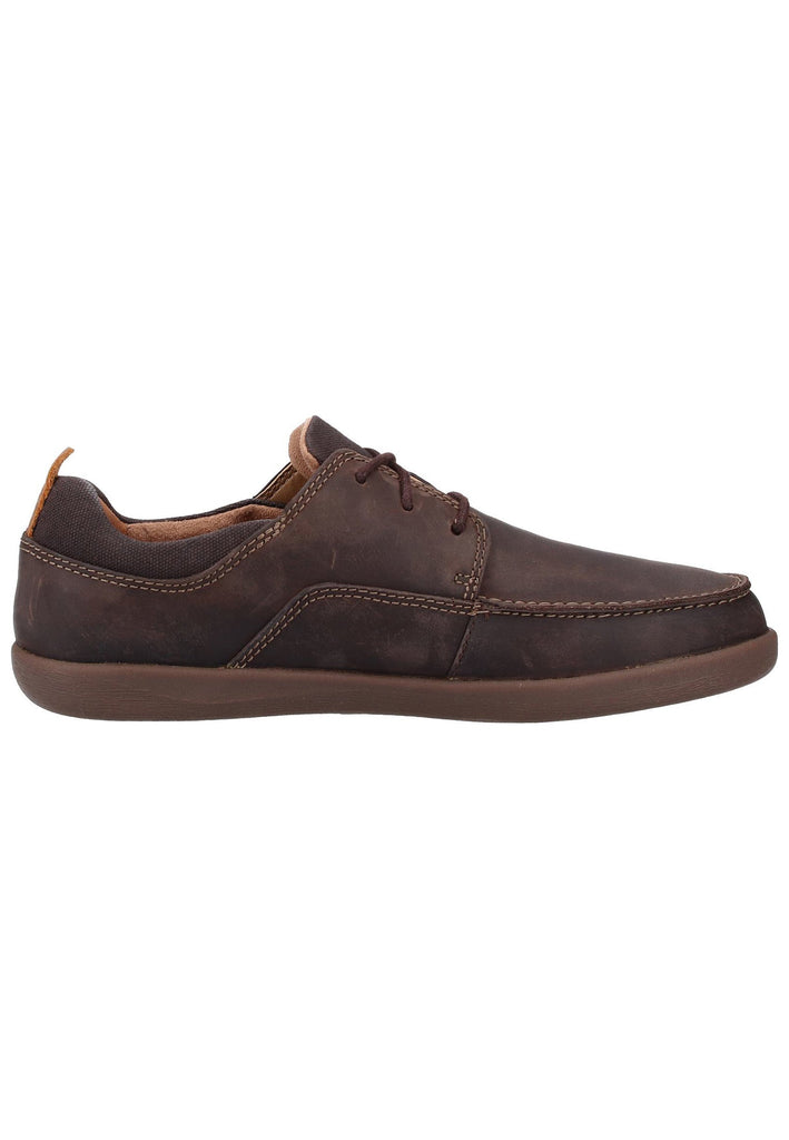 Clarks Halbschuhe Leder/Textil Braun