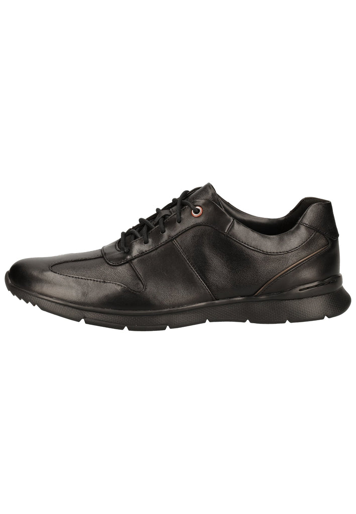 Clarks Halbschuhe Leder/Textil Schwarz