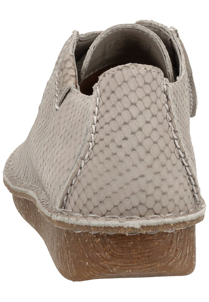 Clarks Halbschuhe Nubukleder Hellgrau