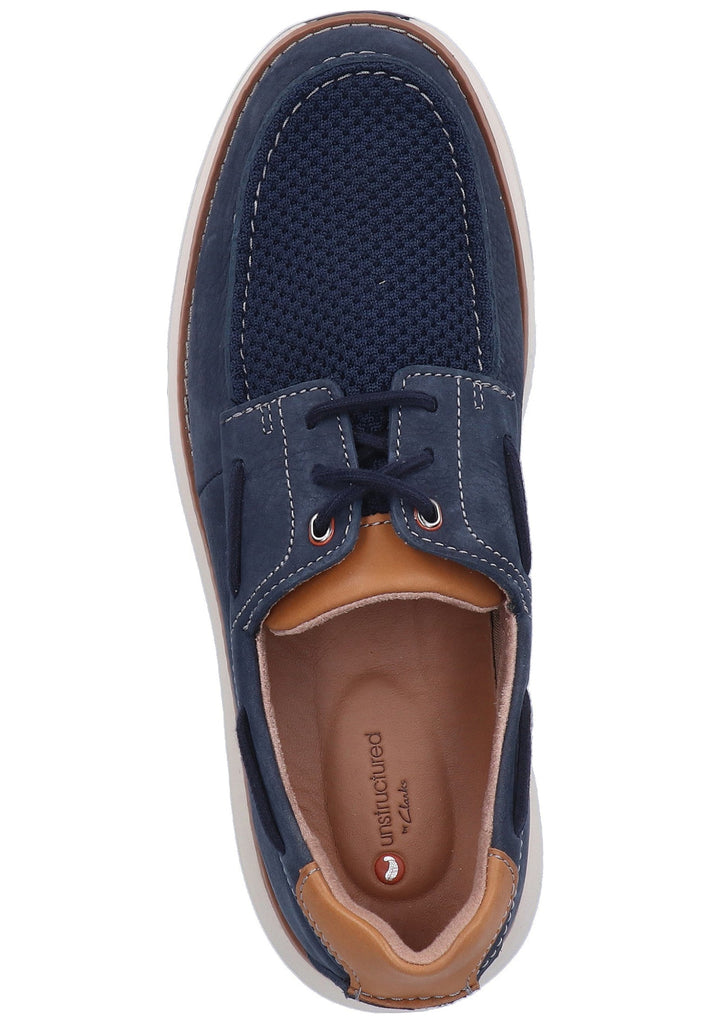 Clarks Halbschuhe Nubukleder Navy