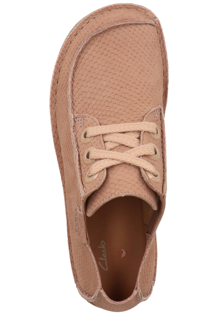 Clarks Halbschuhe Nubukleder Pink