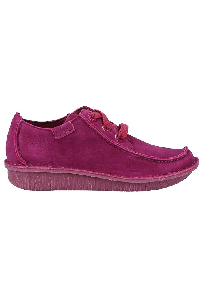 Clarks Halbschuhe Nubukleder Raspberry