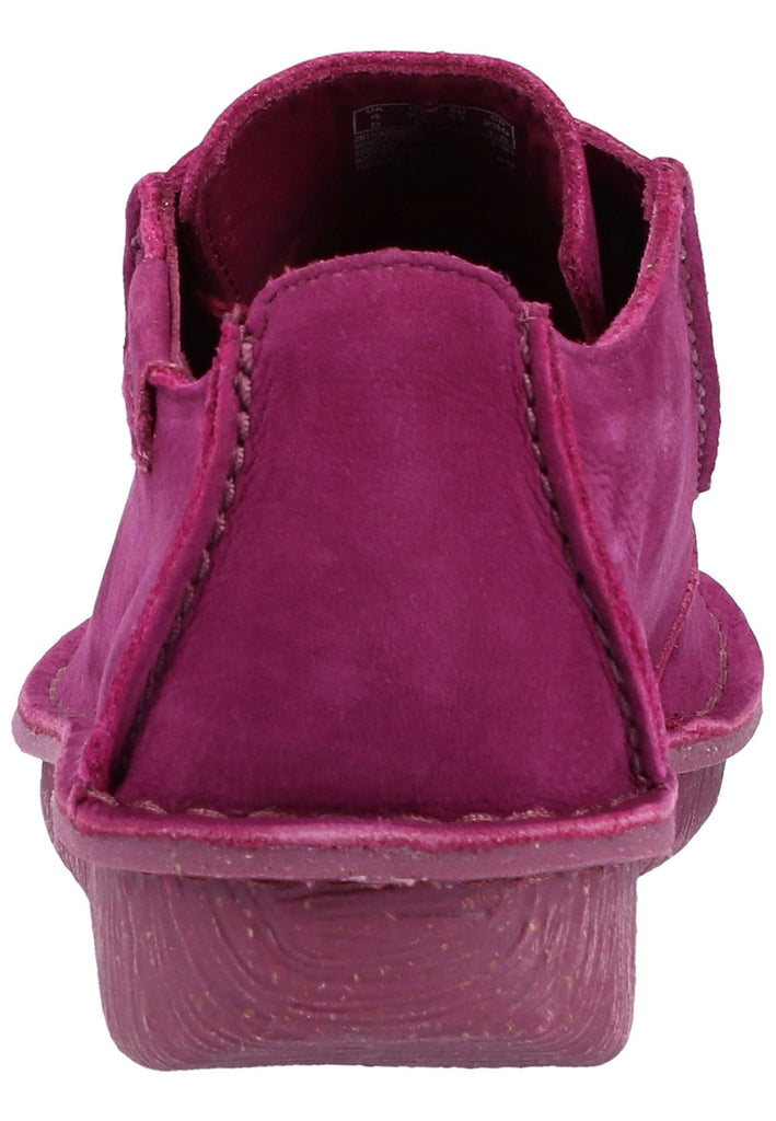 Clarks Halbschuhe Nubukleder Raspberry