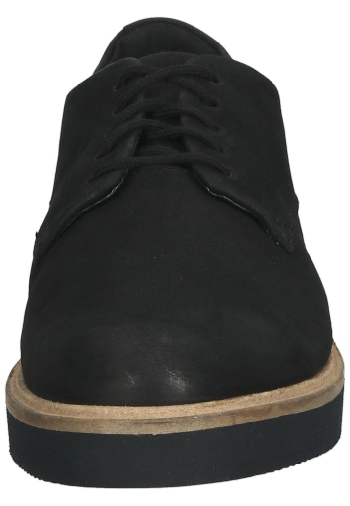 Clarks Halbschuhe Nubukleder Schwarz