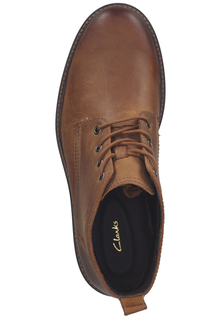 Clarks Halbschuhe Nubukleder Tan