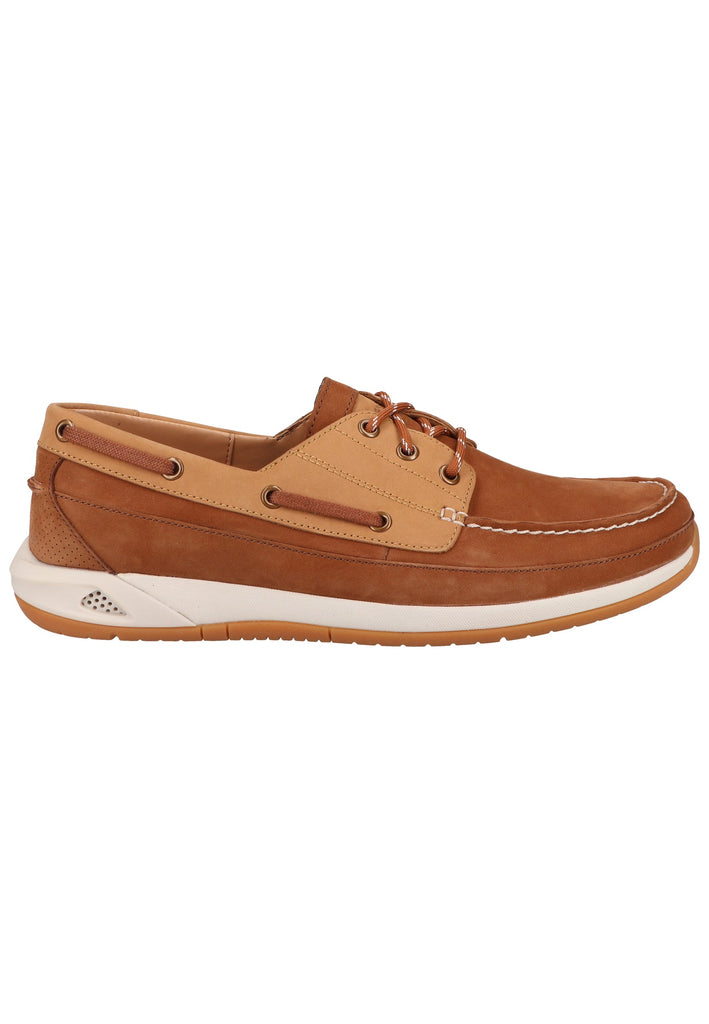 Clarks Halbschuhe Nubukleder Tan
