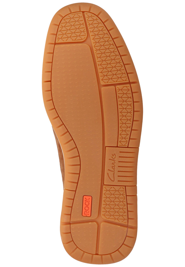 Clarks Halbschuhe Nubukleder Tan