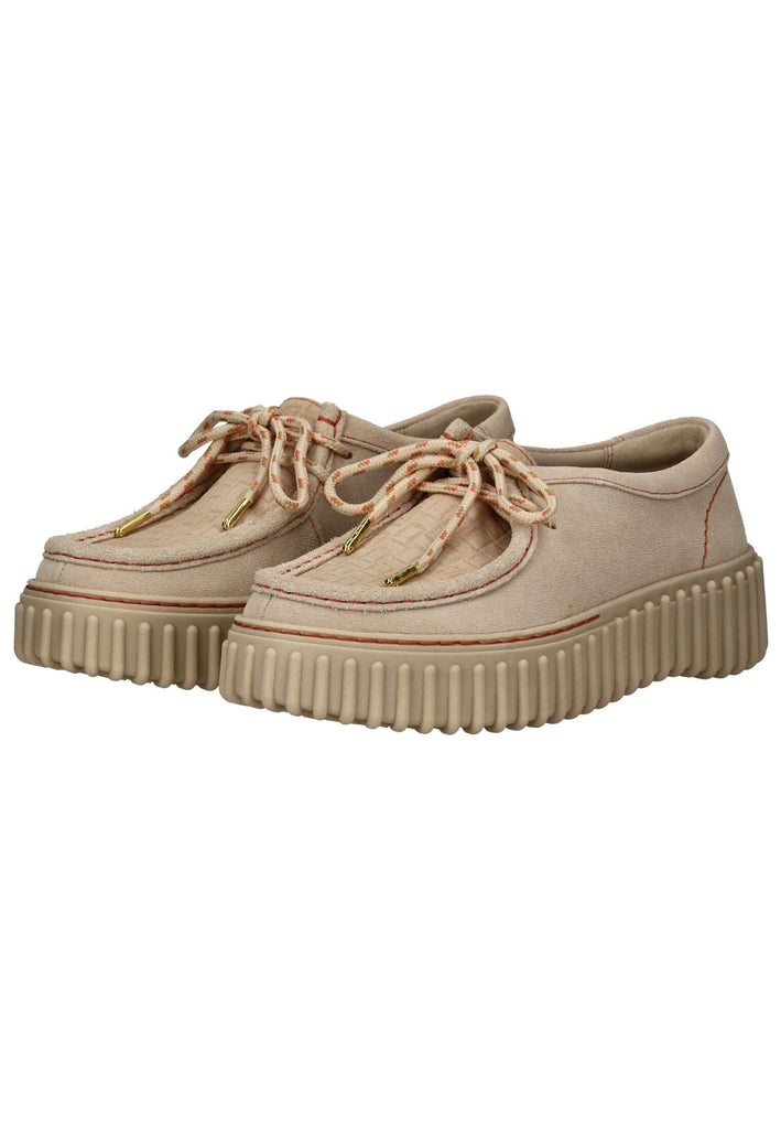 Clarks Halbschuhe Veloursleder Beige