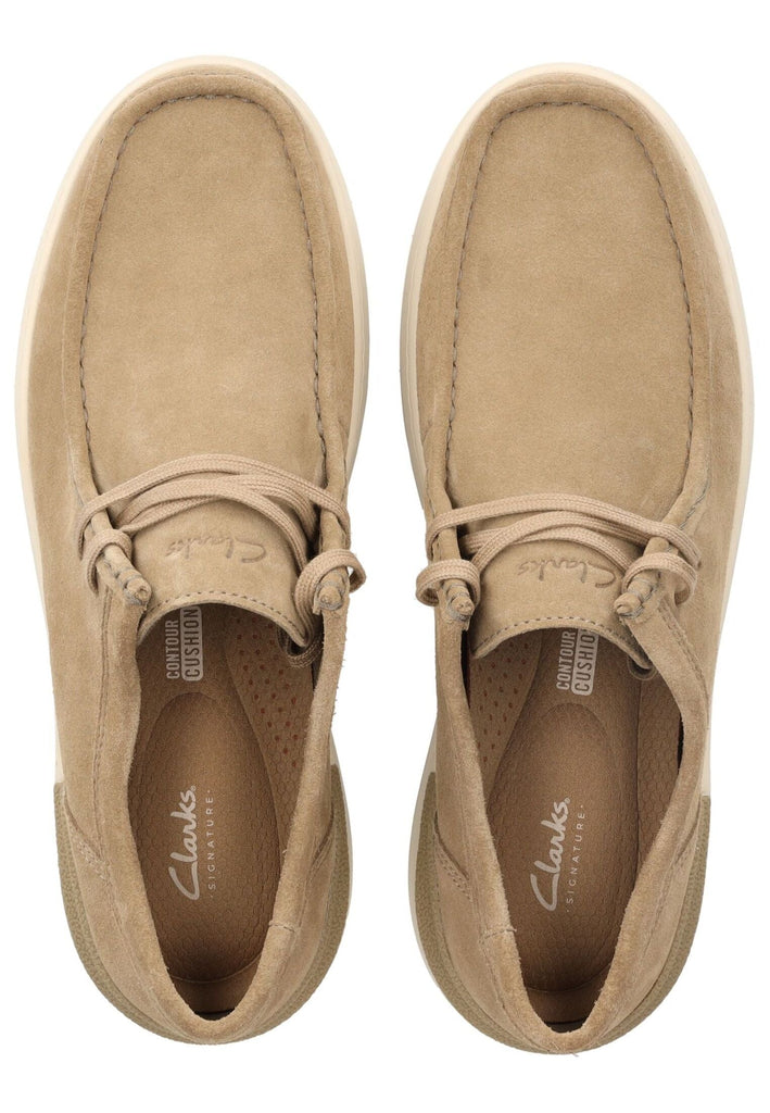 Clarks Halbschuhe Veloursleder Beige