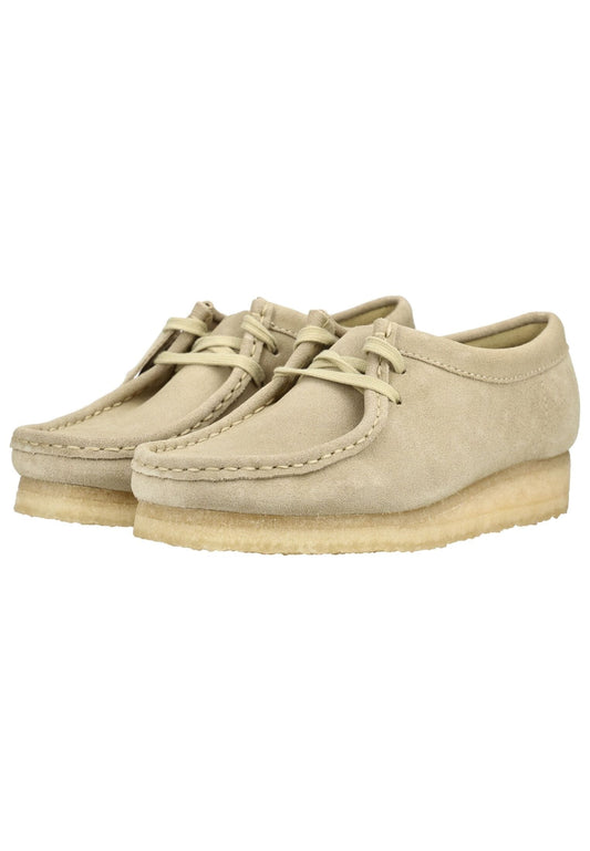 Clarks Halbschuhe Veloursleder Beige