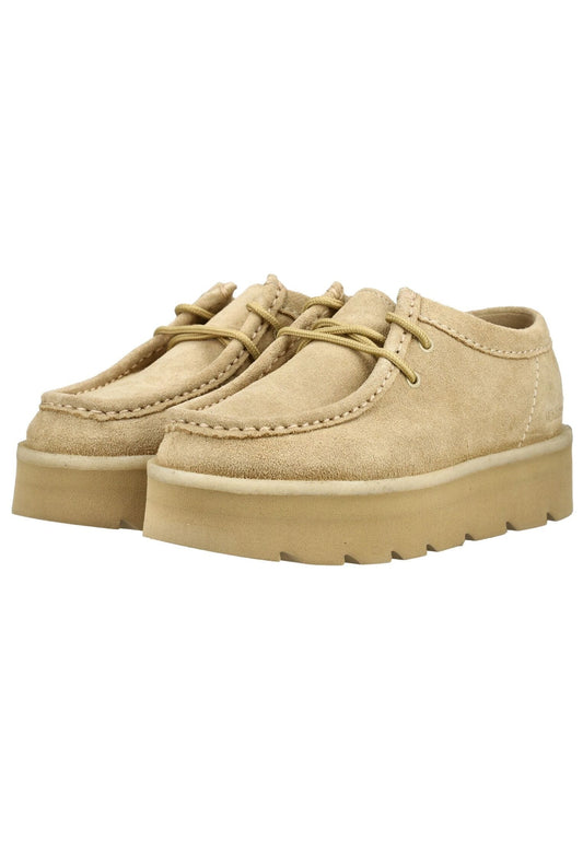 Clarks Halbschuhe Veloursleder Beige