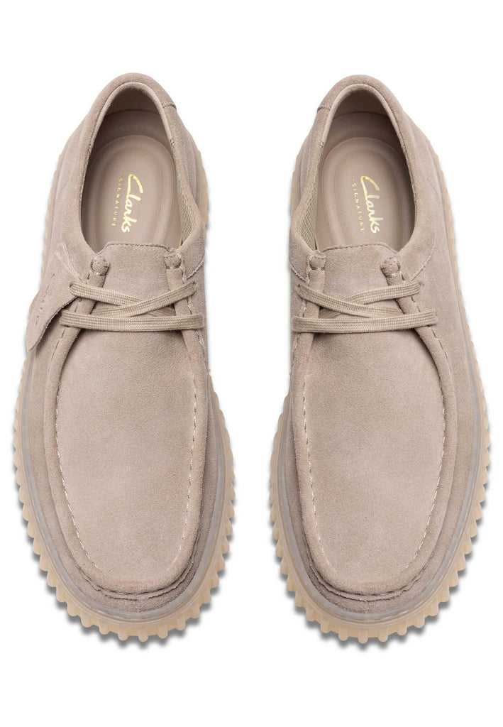 Clarks Halbschuhe Veloursleder Hellgrau