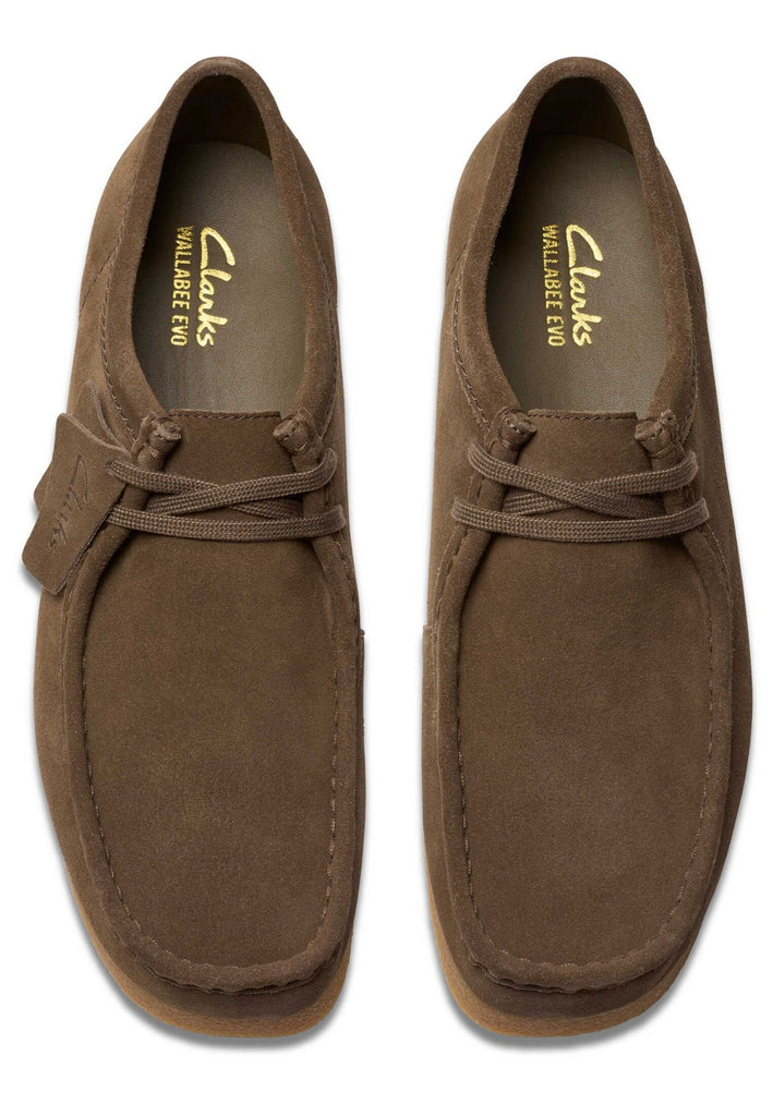 Clarks Halbschuhe Veloursleder Oliv