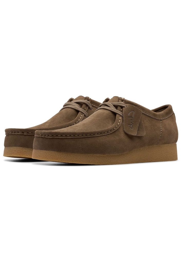Clarks Halbschuhe Veloursleder Oliv