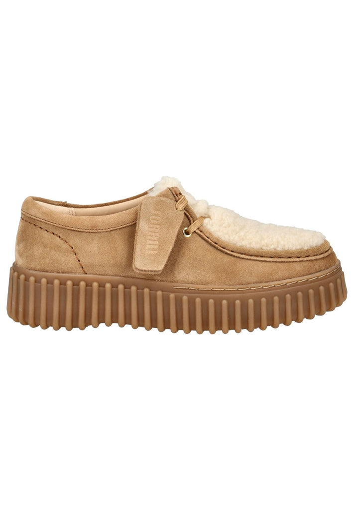 Clarks Halbschuhe Veloursleder/Textil Sand
