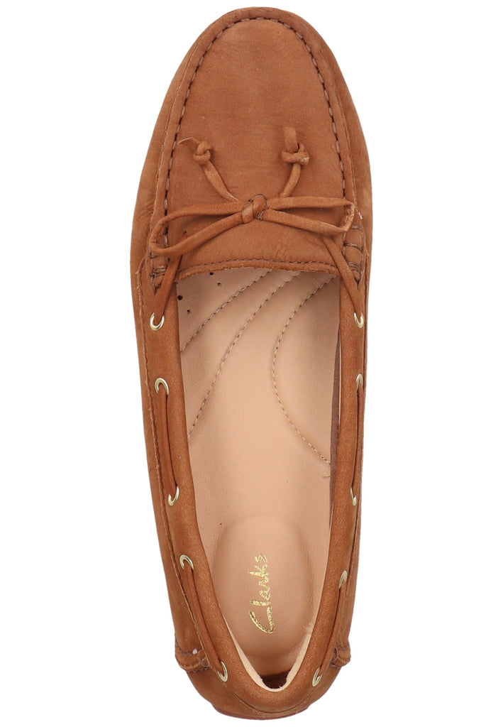 Clarks Mokassin Leder Tan