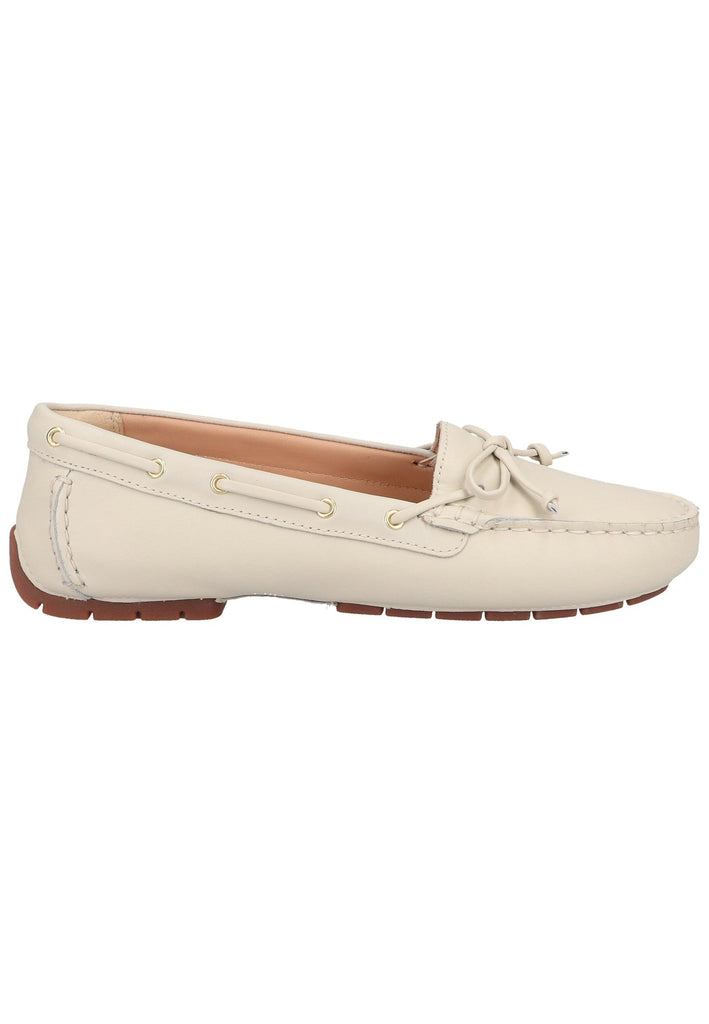 Clarks Mokassin Leder Weiß