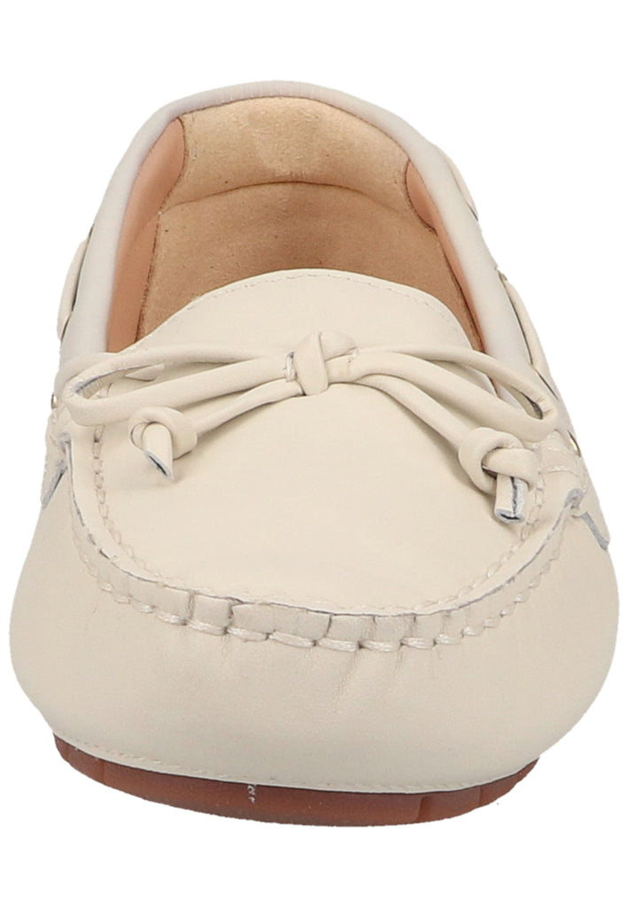 Clarks Mokassin Leder Weiß