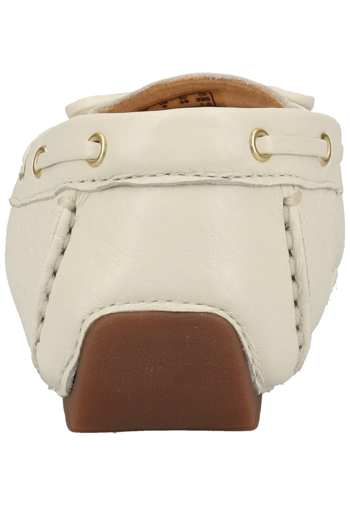 Clarks Mokassin Leder Weiß