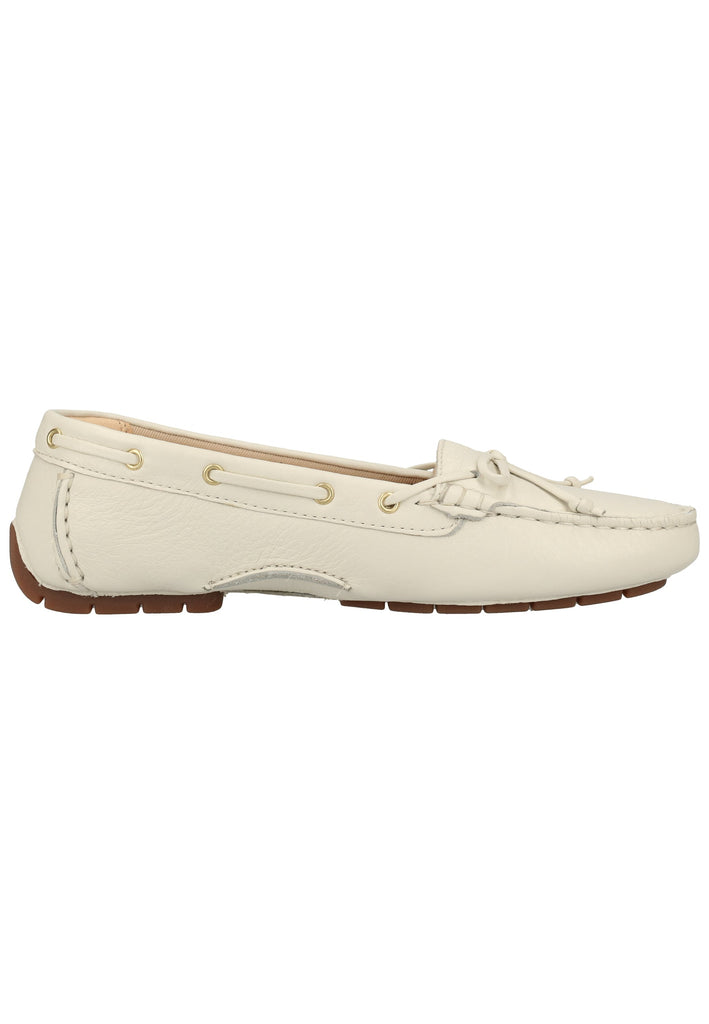 Clarks Mokassin Leder Weiß