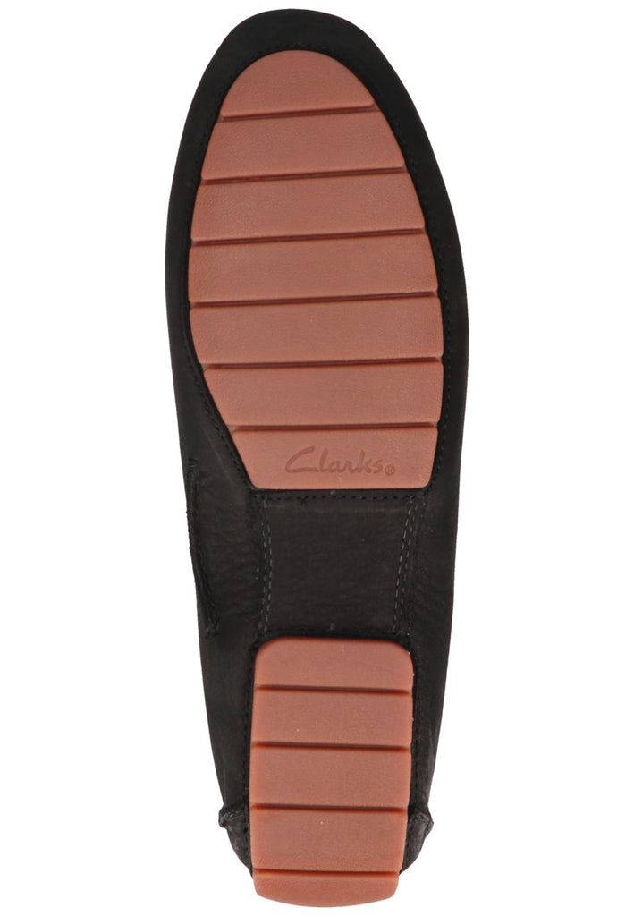 Clarks Mokassin Nubukleder Schwarz