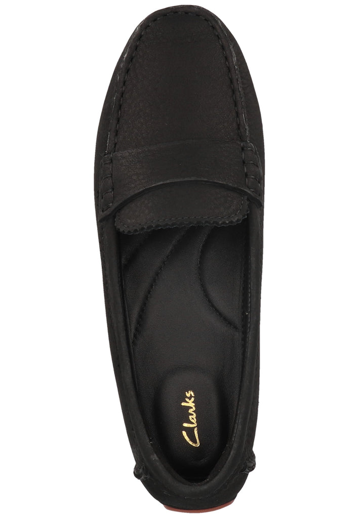 Clarks Mokassin Nubukleder Schwarz