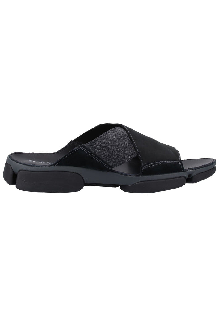 Clarks Pantoletten Leder Schwarz