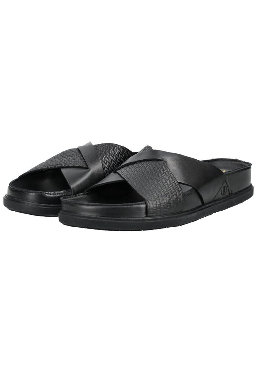 Clarks Pantoletten Leder Schwarz