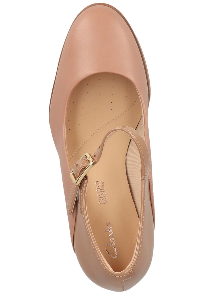 Clarks Pumps Leder Beige