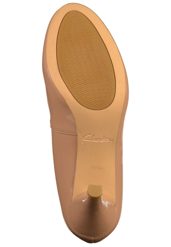 Clarks Pumps Leder Nude