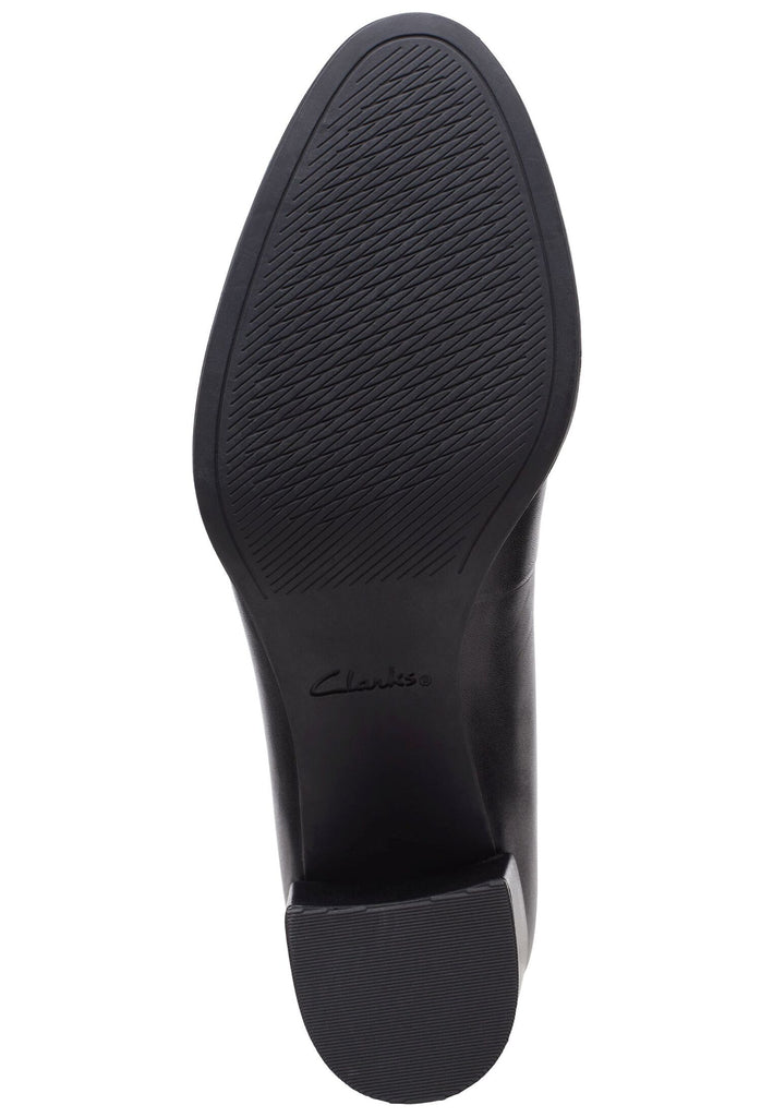 Clarks Pumps Leder Schwarz