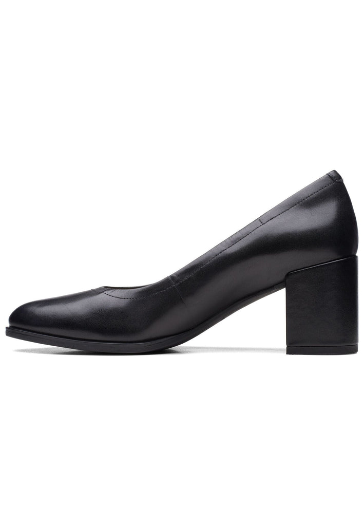 Clarks Pumps Leder Schwarz