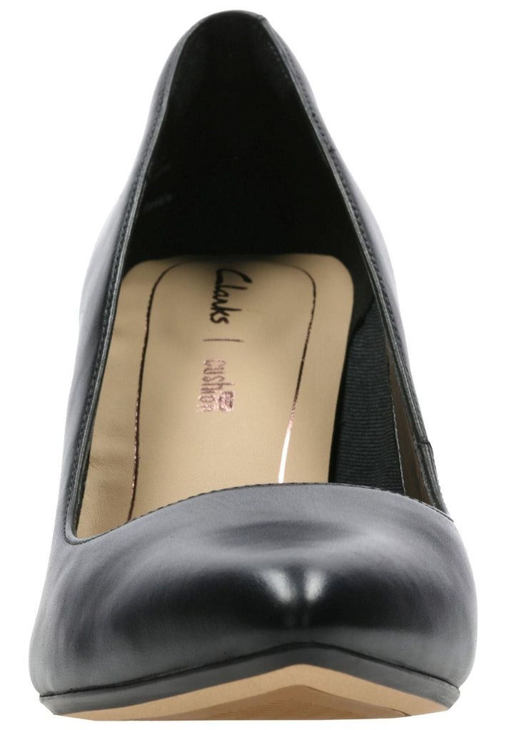 Clarks Pumps Leder Schwarz