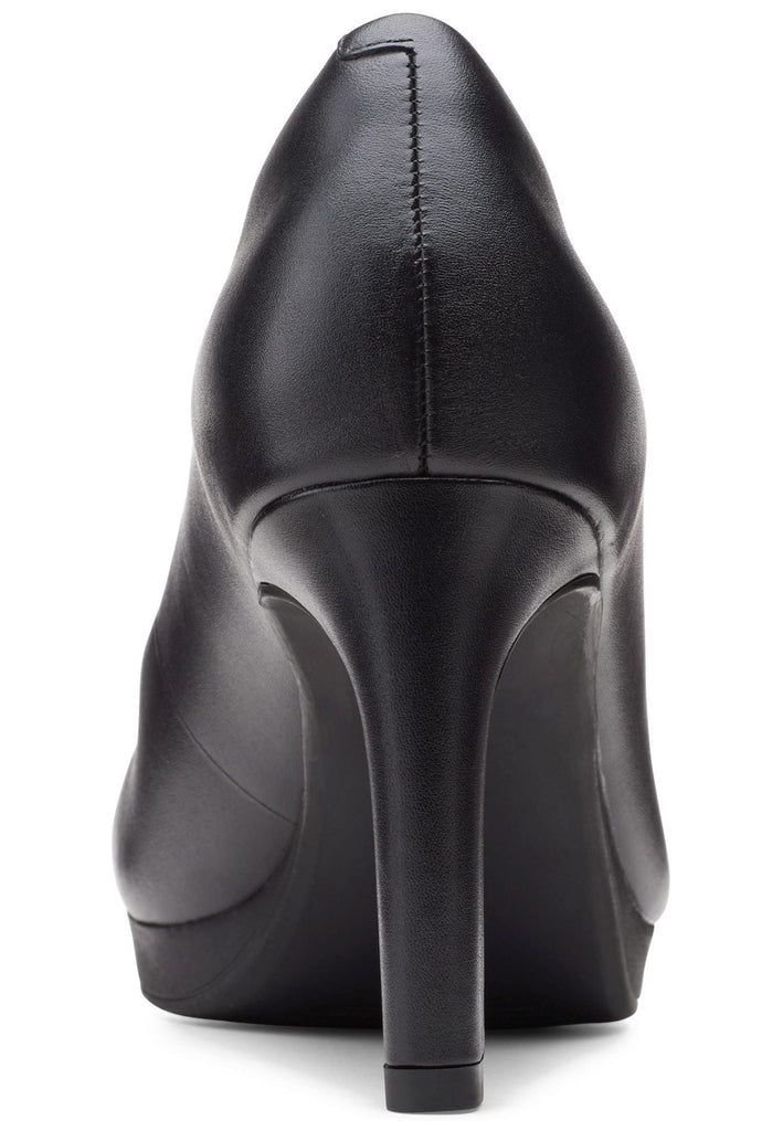 Clarks Pumps Leder Schwarz