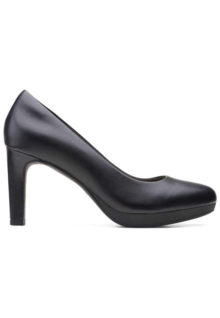 Clarks Pumps Leder Schwarz