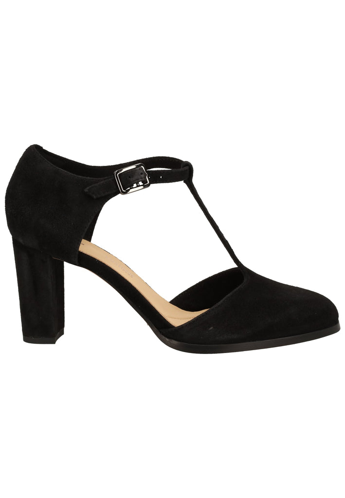 Clarks Pumps Veloursleder Schwarz