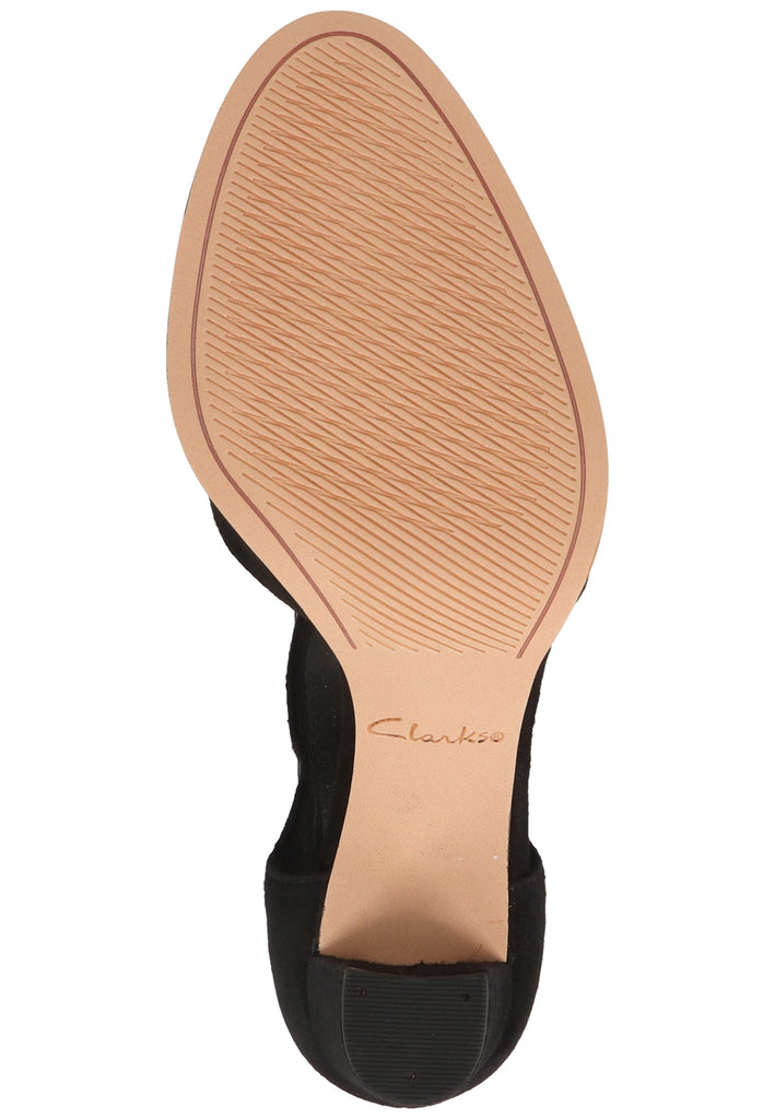 Clarks Pumps Veloursleder Schwarz