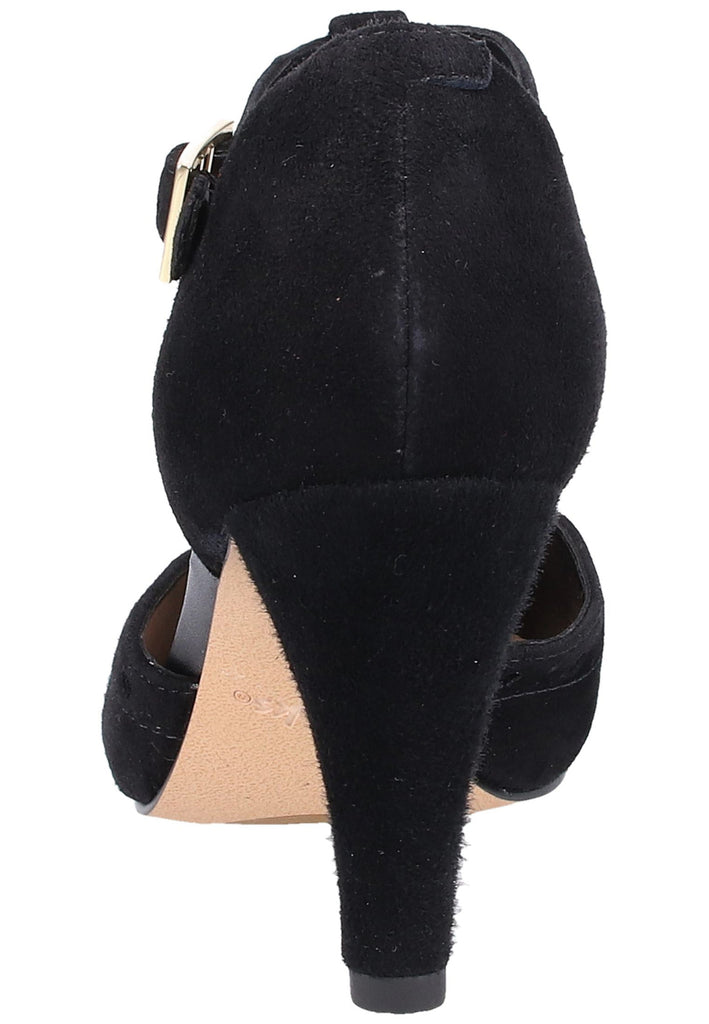 Clarks Pumps Veloursleder Schwarz