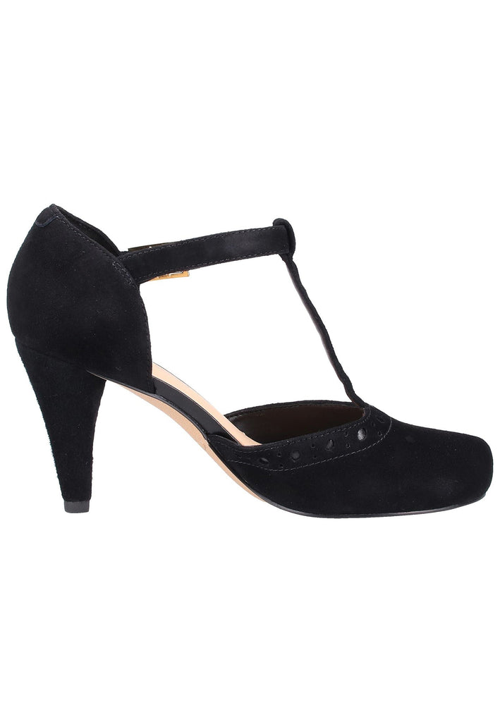 Clarks Pumps Veloursleder Schwarz