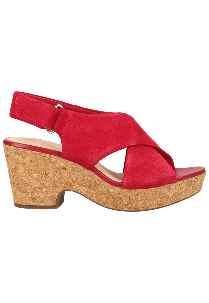 Clarks Sandalen Leder Fuchsia