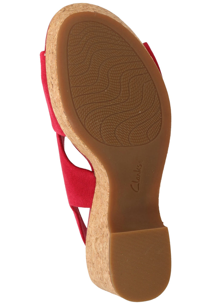 Clarks Sandalen Leder Fuchsia