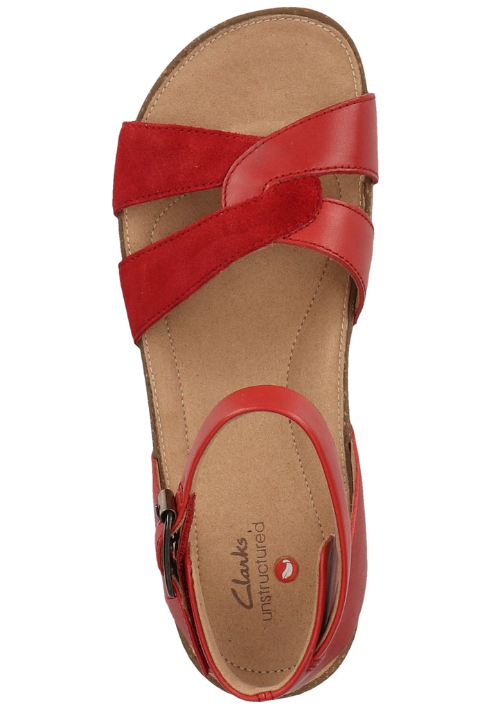 Clarks Sandalen Leder Rot