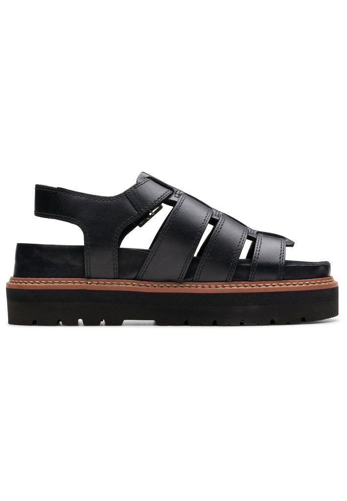Clarks Sandalen Leder Schwarz