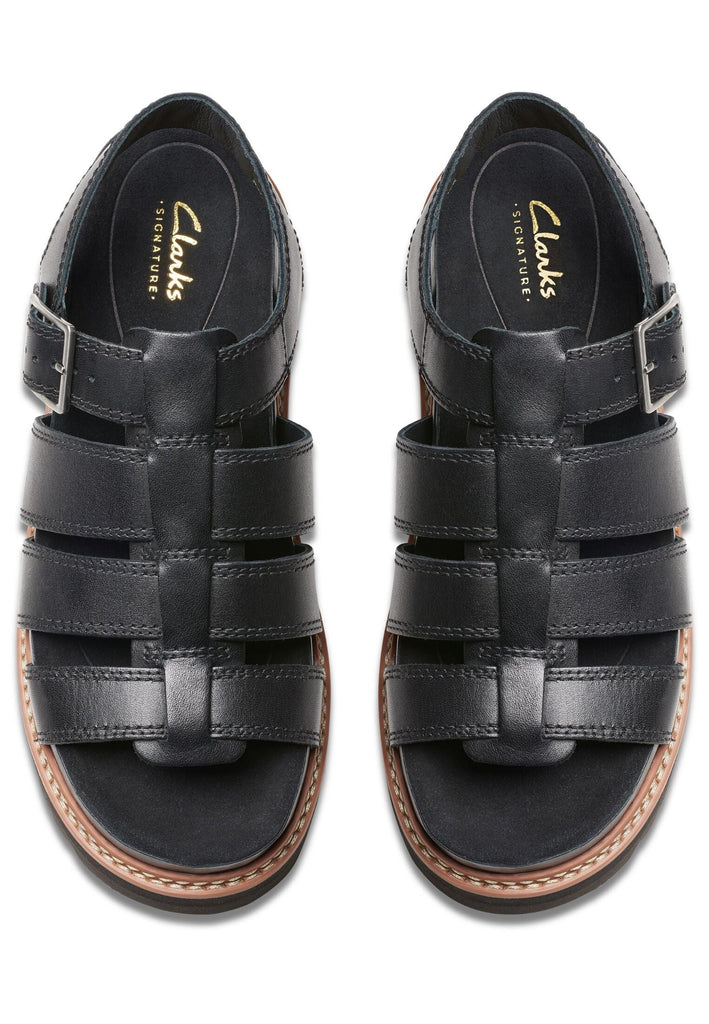 Clarks Sandalen Leder Schwarz