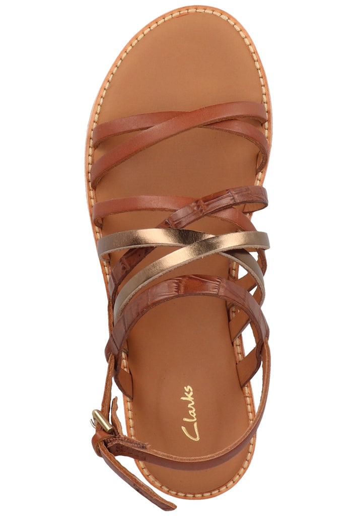 Clarks Sandalen Leder Tan