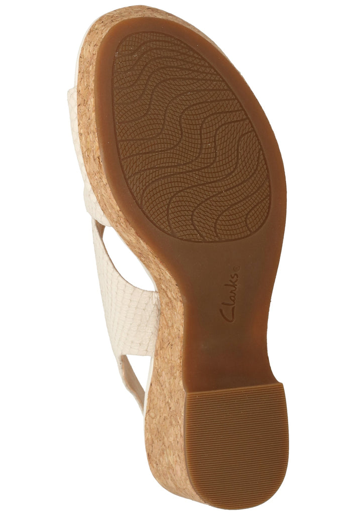 Clarks Sandalen Leder Weiß