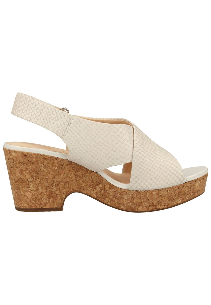 Clarks Sandalen Leder Weiß